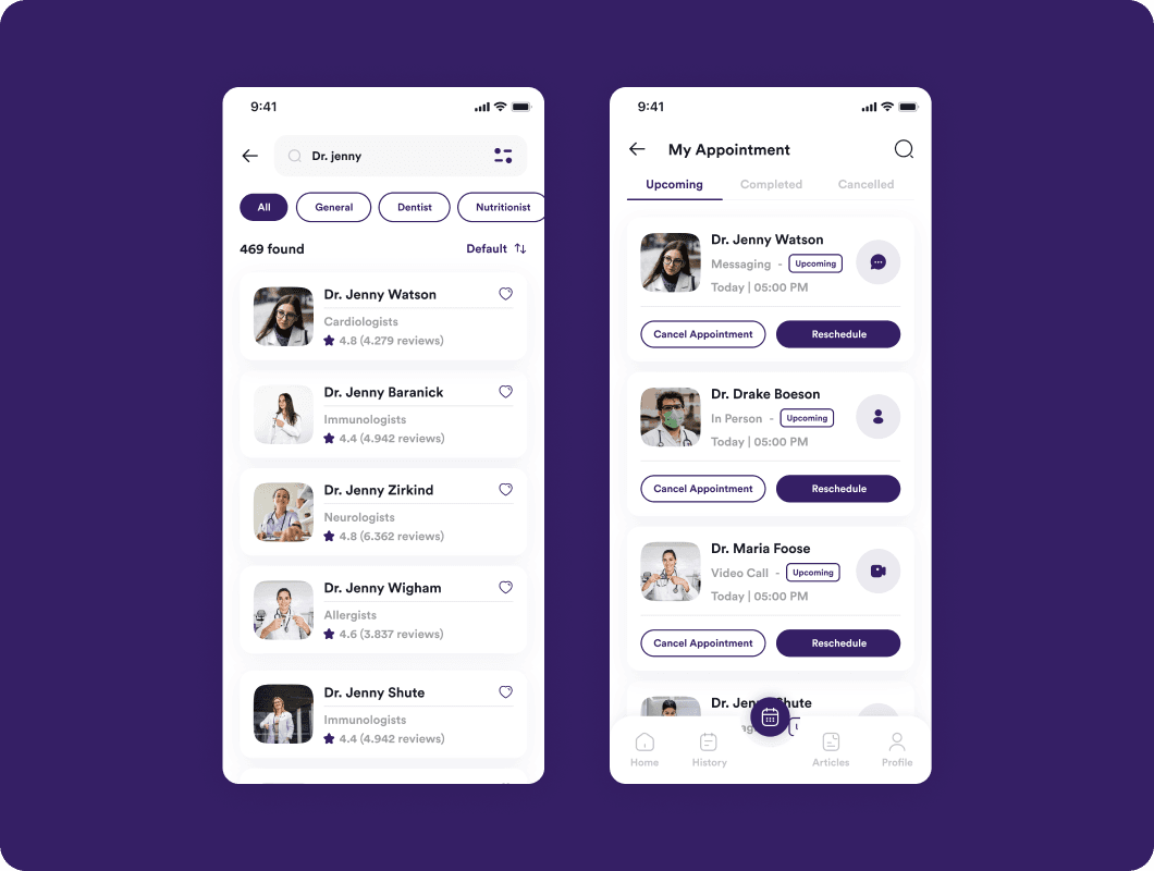 Doctor Search & Appointment Scheduling